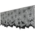 thumbnail image 3 of Northlight Spider Webs and Bats Halloween Valance Decoration - 5.25', 3 of 6