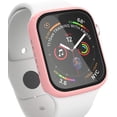 thumbnail image 5 of Apple Watch Case Series 3/2/1 for 38mm with Built-in Tempered Glass Screen Protector (All Watch Series), Guard Bumper Full coverage Cover for Apple Watch Case, Color Light Pink, 5 of 7