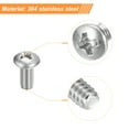 thumbnail image 4 of Uxcell #8-32x3/8" Pan Head Machine Screws, Stainless Steel 18-8 Screw, Pack of 100, 4 of 7
