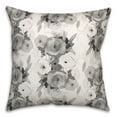 thumbnail image 2 of Creative Products Grayscale Florals 18 x 18 Spun Poly Pillow, 2 of 3
