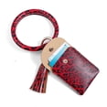 thumbnail image 4 of Round Bangle Keychain Tassel Bracelet Card Holder Wristlet Coin Purse, 4 of 7
