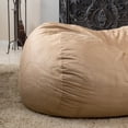thumbnail image 5 of GDF Studio Stanfield Faux Suede 6.5 Foot Lounger Bean Bag, 5 of 6