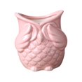 thumbnail image 3 of Maceta con forma de búho, regalo de cumpleaños, maceta vintage de búho para mesa, maceta para plantas de interior. Sin mirada Rosa, 3 of 9