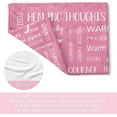 thumbnail image 5 of Warm Hugs Blanket - Breast Cancer Gifts for Women, Encouraging Get Well Soon Gift for Friend Family, Inspirational Healing Blanket, Soft Comfort Throw Blankets 50"x60", 5 of 6