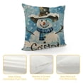 thumbnail image 4 of PHYHOO Snowman Pillow Covers Blue Christmas Pillow Covers, Christmas Pillows Decorative Pillows, Christmas Decorations for Home White, 4 of 5