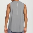 thumbnail image 6 of Lovzfmll Men's Sleeveless Dry Fitness Tank Top, Loose Running Basketball Training Tee for Summer Workout Gray, 3XL, 6 of 6