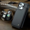 thumbnail image 7 of ShieldPlus for iPhone 15 Pro Wallet Case with Card Holder, RFID Blocking for iPhone 15 Pro Case for Women Men, Durable Kickstand Shockproof Phone Case for iPhone 15 Pro,Black, 7 of 7
