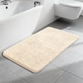 thumbnail image 7 of Homieway Bathroom Rug Soft Microfiber Bath Rug, Ultra Absorbent Bath Mats with Non Slip Backing, Machine Washable Plush Bathroom Floor Mat for Shower, Tub, and Home Decor, Beige, 20"×32", 7 of 7