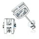 thumbnail image 1 of Pendientes de botón inicial PROSTEEL de Plata esterlina para mujer con circonita cúbica letra H, 1 of 8