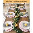 thumbnail image 4 of 15 Inch Round Placemats Set of 4, Happy Easter Non Slip Heat Insulation PP Table Mats, Spring Gnomes Rabbits Eggs Love Flowers Pink Washable Place Mats for Kitchen Dining Party Table Decor, 4 of 7