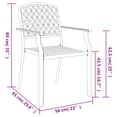 thumbnail image 4 of vidaXL 7 Piece Garden Dining Set Anthracite Steel, 4 of 5