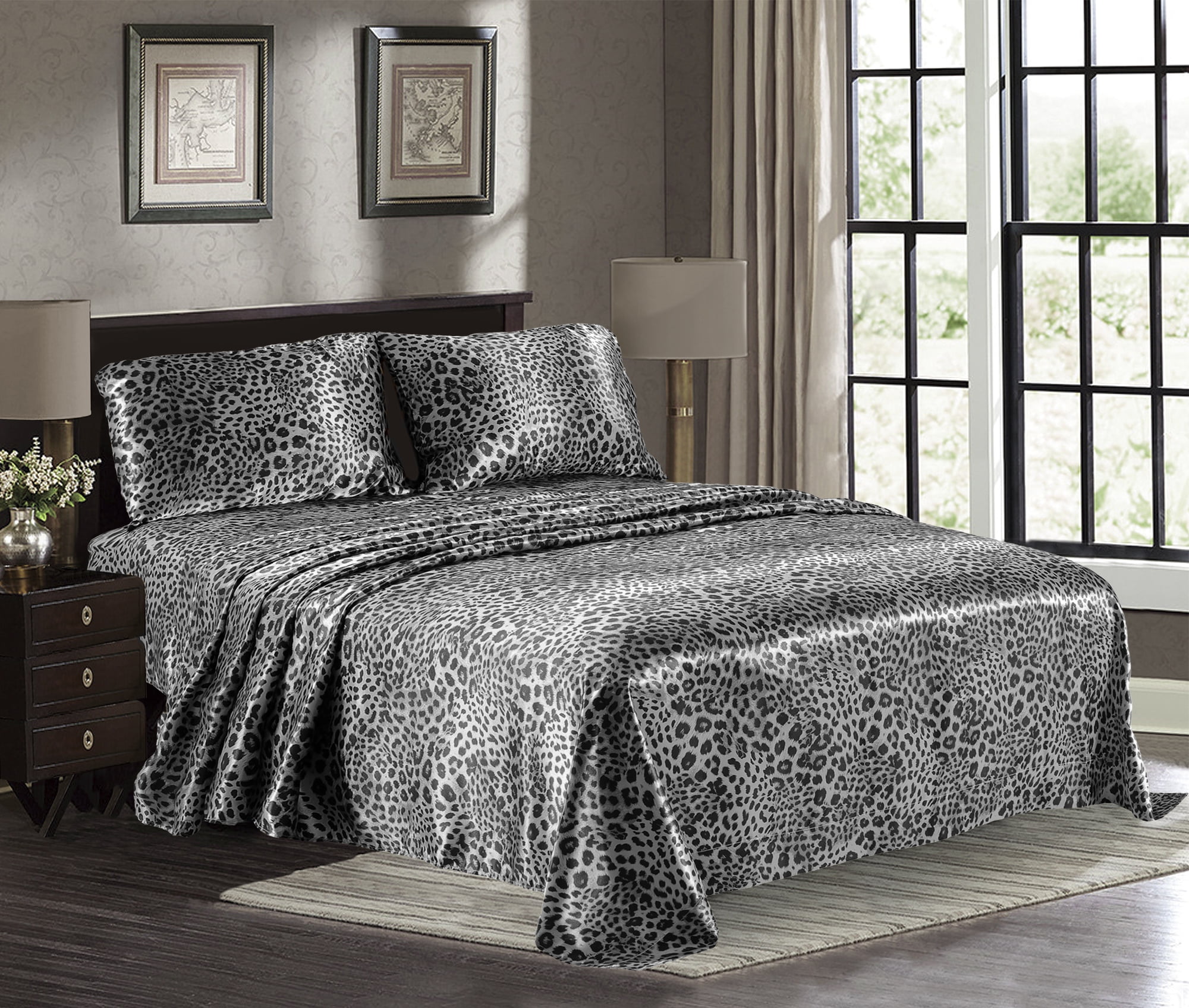 Satin Sheets California King [4-Piece 