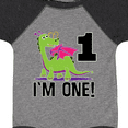 thumbnail image 4 of Inktastic First Birthday Girl Dragon Girls Baby Bodysuit, 4 of 5