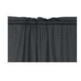 thumbnail image 6 of Mainstays Threaded Print Solid Color Room Darkening Rod Pocket Curtain Panel Pair, Set of 2, Black, 30 x 95, 6 of 6
