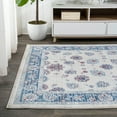 thumbnail image 3 of JONATHAN Y MDP101C-4 Modern Persian Vintage Moroccan Traditional Blue/Ivory/Red 4 ft. x 6 ft. Area Rug, Country Floral, Pet Friendly, Stain Resistant, Easy to Clean, for Living Room; Kitchen, Bedroom, 3 of 10