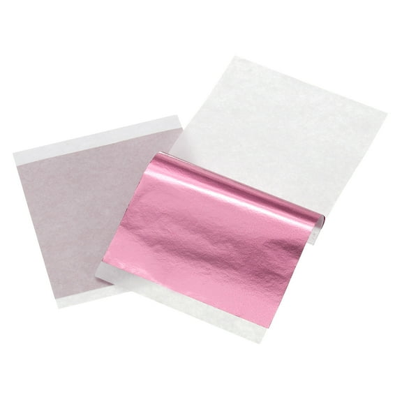 100pcs Foil Candy Wrappers, 3.5 x 3.5 Inch Chocolate Bar Wrappers, Aluminum Foil Paper for Caramel(Light Pink )
