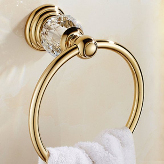 Contemporary Bathroom Towel Ring Wall Mounted With Zinc Alloy Material