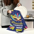 thumbnail image 6 of SKYSONIC Mardi Gras Kitchen Towel Set of 4, Super Soft Absorbent Hand Towel Tea Towel Tableware Cleaning Rag for Kitchen, Home, Hotel, Beach, Bathroom, Gym, 6 of 7