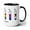 Black, variant on Diversity in Science 15oz Mug, Pride Test Tubes, LGBTQ Science Teachers