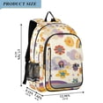thumbnail image 2 of FORMRS School Backpack 17" Student Travel Bag with Laptop Compartment, Beige Retro Rainbow, 2 of 7