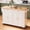 White 51in, variant on JassmiPkwy 67’’ Movable Kitchen Island with Drop Leaf Countertop, with Storage, 2 Drawers, Towel Rack, White