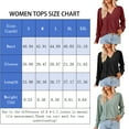 thumbnail image 5 of SHIBEVER Tops for Women Fall Casual Long Sleeves Tops Blasis Soild Black Tunic Blouses V-Neck Loose T Shirt for Lady Size XL, 5 of 5