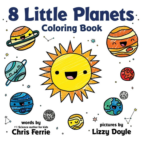 8 Little Planets Coloring Book, (Paperback)