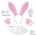 thumbnail image 5 of CAIXIA Easter Bunny Toddler Tutu Funny Kids Bunny Rabbit Set Ears Headband Tutu Dress Up For Girls Easter Gifts For Kids, 5 of 5