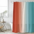 thumbnail image 4 of Red Light Blue Ombre Bathroom Shower Curtains with 12 Hooks Polyester Waterproof Shower Curtain for Stalls and Bathtubs Abstract Modern Art Aesthetics Decorative Bathroom Privacy Curtain 36x72 Inches, 4 of 9