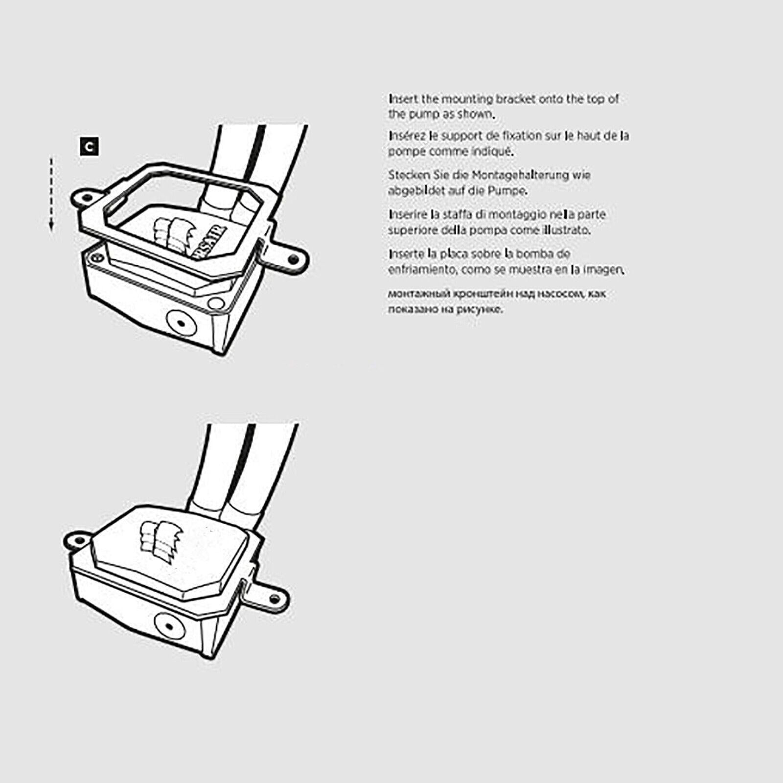 NATEFEMIN AMD Steel Mount for Corsair H60 H100i GT Series CPU Water Cooler Heatsink System BracketFM2