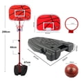 thumbnail image 5 of Children Indoor Basketball Stands Height Adjustable Kids Basketball Goal Hoop Shooting Toy Set - Main Red, 5 of 6