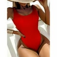 thumbnail image 3 of 2022 Sexy Women One Piece Swimsuit Swimwear Female Solid Push Up Thong Bather Bathing Suit Monokini Brazilian Swimming Suits, 3 of 7