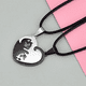 thumbnail image 2 of Collares De Pareja Yin Yang Gatos Acero Inoxidable Negro Malubero Malu1729, 2 of 3