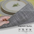 thumbnail image 3 of Homieway Placemats Set of 4, Woven Vinyl Place Mats, Stain Resistant Table Mats for Dining, Kitchen, Party, Black, 3 of 6