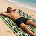 thumbnail image 6 of Soccer Beach Towel Microfiber Quick Dry Lightweight Large 55x28 Inches for Pool Travel Gym Soccer Party Decoration, 6 of 6