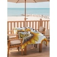 thumbnail image 2 of Outdoor Tablecloth with Umbrella Hole for Patio/Picnic/Party/Camping, Welcome Waterproof Table Cloth Rectangle Table Cover Washable, Summer Sunflowers Bohemia Floral Country (60"x 84"), 2 of 8