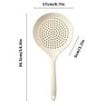 thumbnail image 3 of ZZkhGO Silicone Slotted Serving Spoon, Food Grade High Temperature Noodle Strainer, Long Handle Non Stick Kitchen Ladle for Soup Pasta, 3 of 7