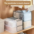 thumbnail image 5 of Wardrobe Clothes Organizer for Jeans, Jeans Compartment Storage, Mesh Clothes Storage Organizer for Bra, 5 of 9