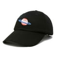 thumbnail image 4 of DALIX Planet Saturn Ball Cap Embroidered Hat in Black, 4 of 7