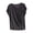 Dark Gray, variant on Pajama Tops for Women Lounge V Neck Solid Color Basic Tees Loose Fit Short Sleeve Summer Basic Tee with Pocket