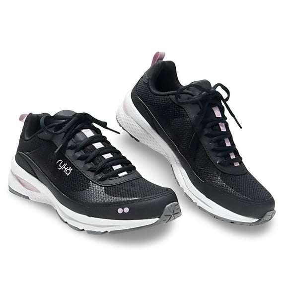 RYKA Women's Brave Sneakers Black/Pink 6.5M