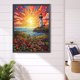 thumbnail image 4 of Kit de pintura de diamante 5D DIY Wdftyju faro de mar y amanecer 50x65cm, 4 of 9
