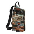 Cars Lightning Mcqueen Chest Sling Bag Crossbody Shoulder Backpack