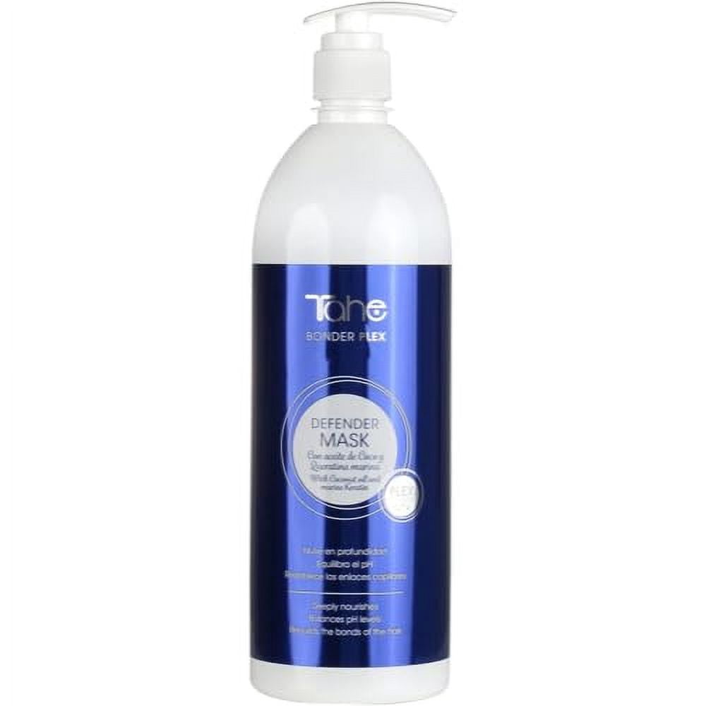 Tahe Defender Kit - Shampoo 1000ml + Mask 1000ml For Blonde Hair, With Coconut Oil and Marine Keratin