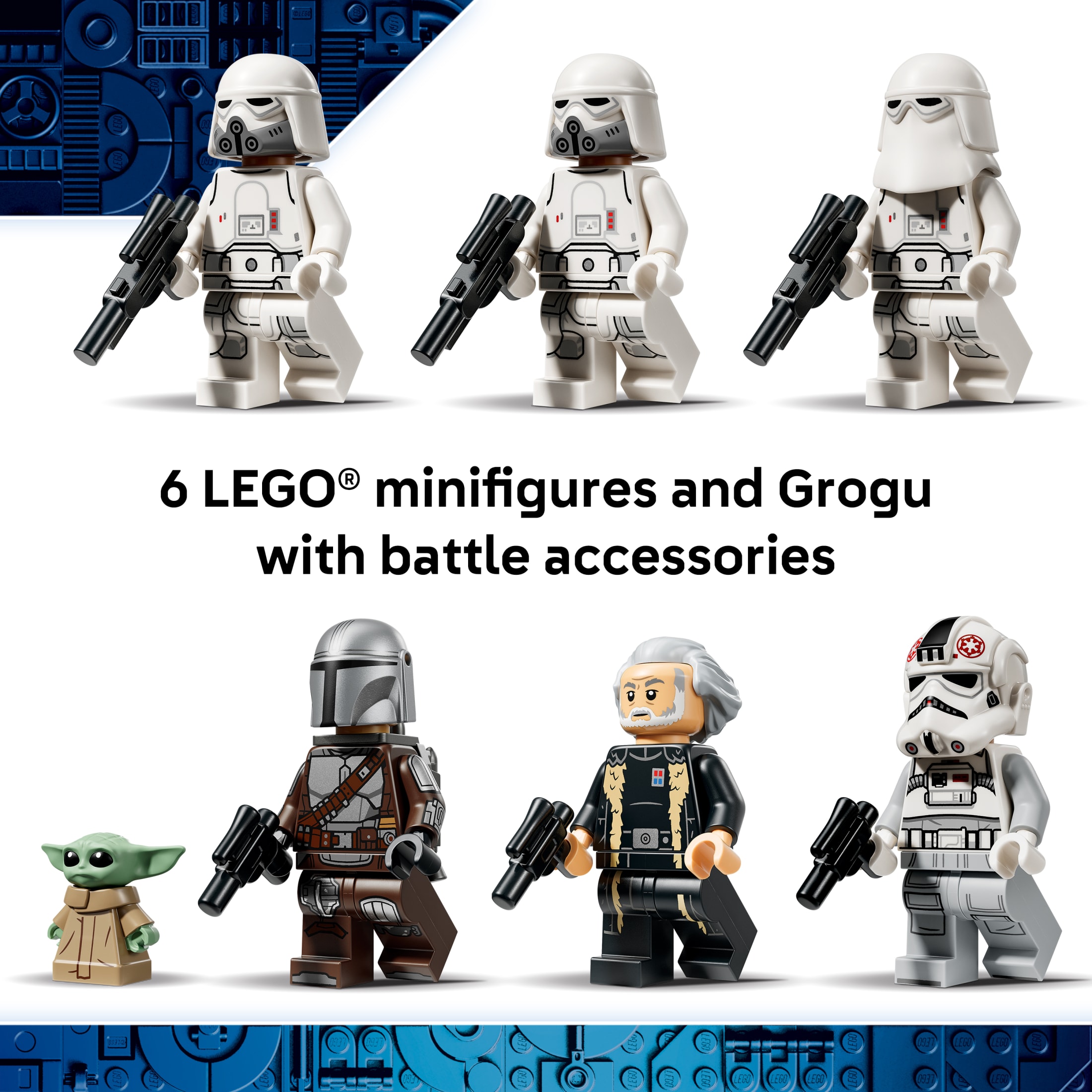 LEGO Star Wars AT-AT del Remanente Imperial con INT-4 - Juguete de Construcción para Niños y Niñas, Mayores de 10 Años - Merch de The Mandalorian con 6 Minifiguras - Idea de Regalo para Niños - 75454 7