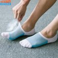 thumbnail image 2 of 1 Pair Mesh Breathable Ankle Short Cut Boat Invisible Summer Thin Men Socks Cotton Sports Running Casual Athletic Anti Slip Sock, 2 of 5
