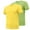 Yellow, variant on ZZwxWA Workout Tops for Men Summer Gift Plus Size Work Out Breathable T-shirt Printed Quick-Dry Short Sleeve Tshirts Cozy Style Male Holiday Beach Shirts Loose Fit Fashion Tops Casual V Neck Blouse