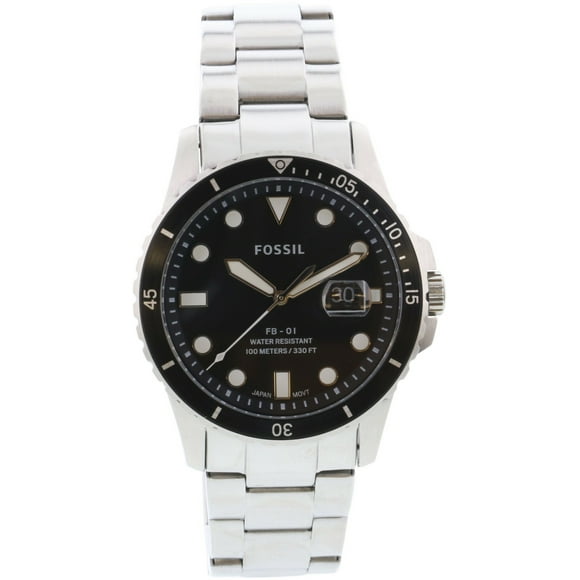 Fossil Men's Fb-01 FS5652 Black Stainless-Steel Japanese Quartz Dress Watch