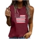 thumbnail image 1 of Camiseta holgada sin mangas con cuello redondo y estampado informal de verano para mujer Pompotops  lopia993369, 1 of 5