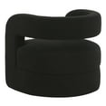 thumbnail image 4 of SAFAVIEH Couture Anissa Modern Linen Solid Accent Chair, Black, 4 of 6